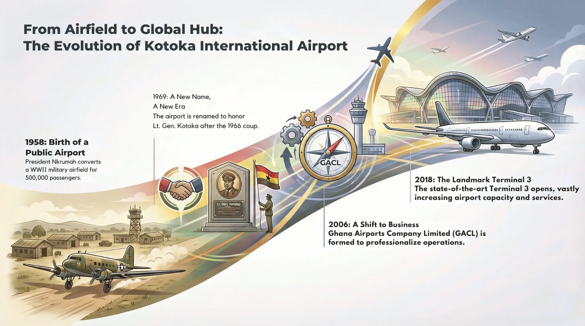 From an airfield to a global hub named after Lt Gen Kotoka