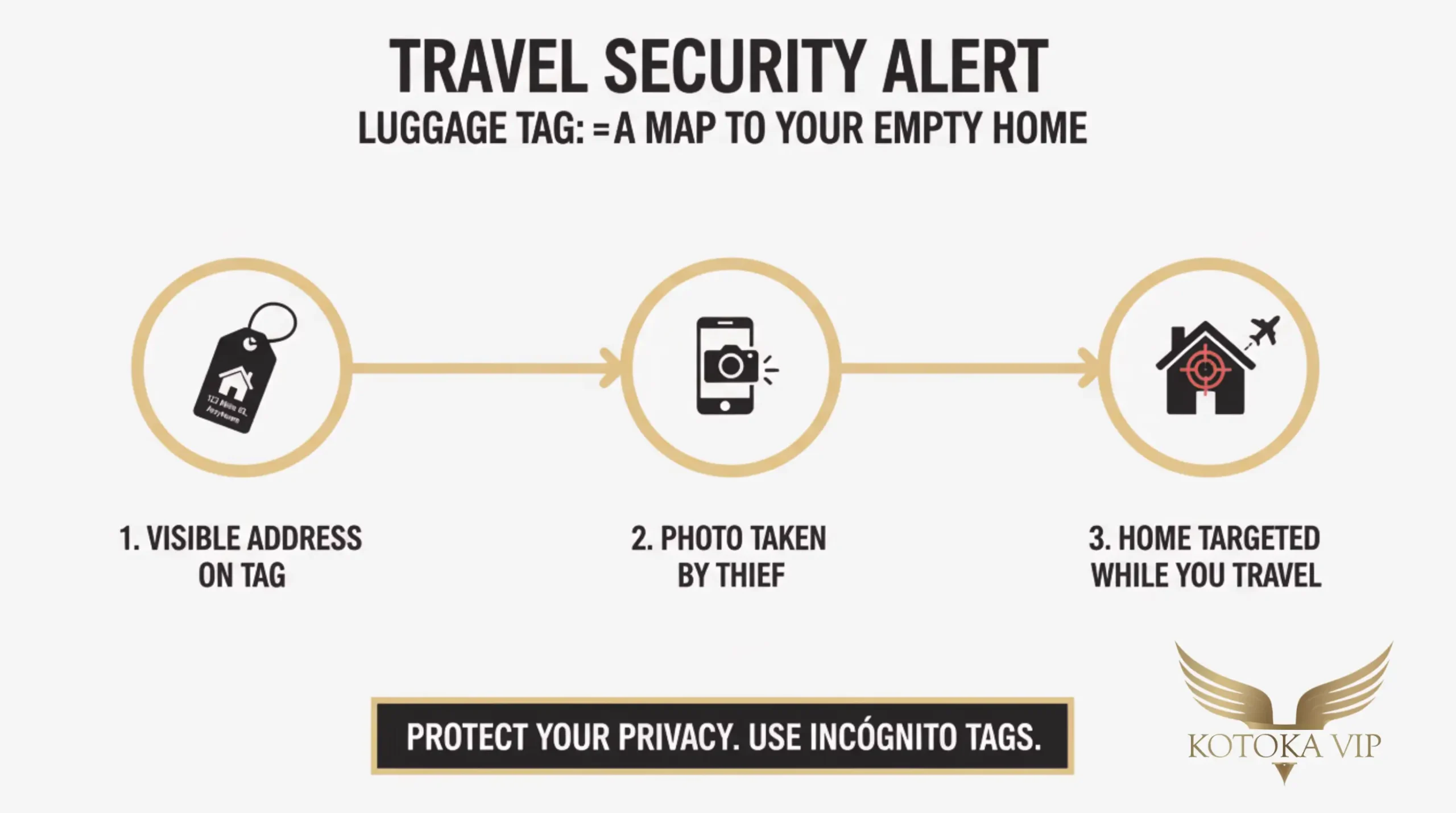 Your luggage tag as a map to burglary.
